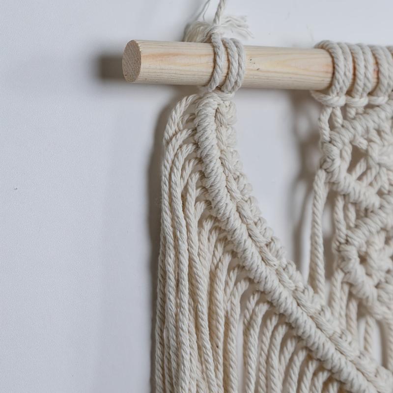 Cotton Rope Woven Tapestry Wall Hanging Boho Decoration