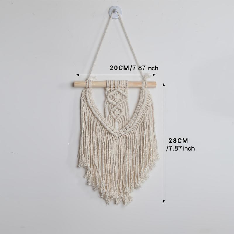 Cotton Rope Woven Tapestry Wall Hanging Boho Decoration