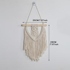 Cotton Rope Woven Tapestry Wall Hanging Boho Decoration