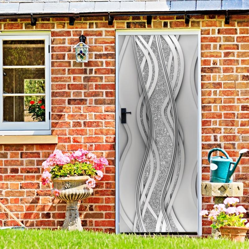 3D Door Sticker Adhesive Bedroom Decor Removable Waterproof Door Mural
