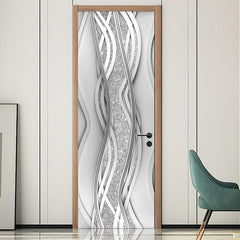 3D Door Sticker Adhesive Bedroom Decor Removable Waterproof Door Mural