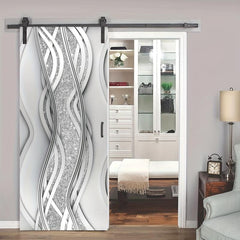 3D Door Sticker Adhesive Bedroom Decor Removable Waterproof Door Mural