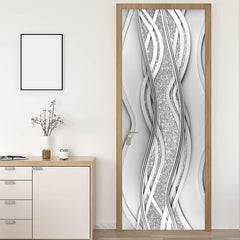 3D Door Sticker Adhesive Bedroom Decor Removable Waterproof Door Mural