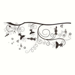 Waterproof Flower Toilet Sticker Removable Decoration