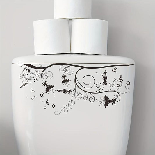 Waterproof Flower Toilet Sticker Removable Decoration