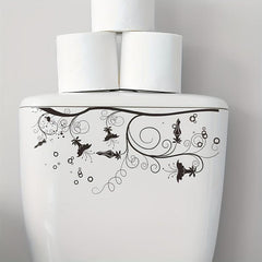 Waterproof Flower Toilet Sticker Removable Decoration