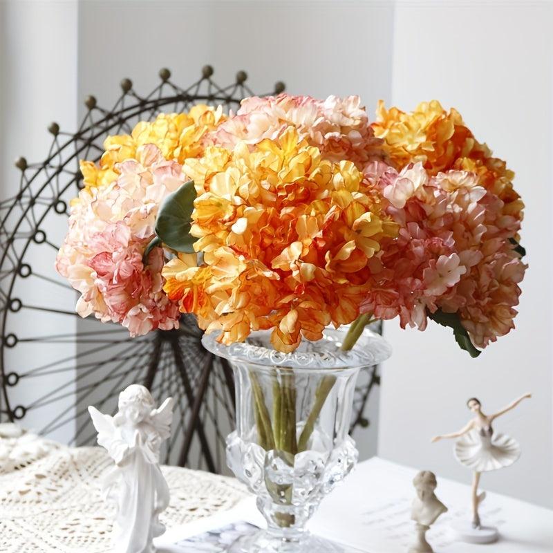 Artificial Hydrangea Wedding Flower Faux Realistic Blooming DIY