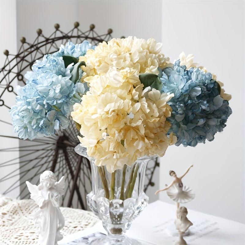 Artificial Hydrangea Wedding Flower Faux Realistic Blooming DIY