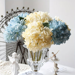 Artificial Hydrangea Wedding Flower Faux Realistic Blooming DIY