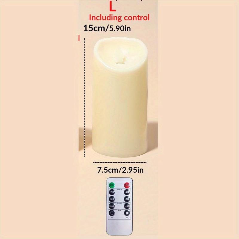 LED Flameless Tea Light Candle w/ Remote - Wedding Holiday Indoor/Outdoor