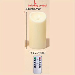 LED Flameless Tea Light Candle w/ Remote - Wedding Holiday Indoor/Outdoor