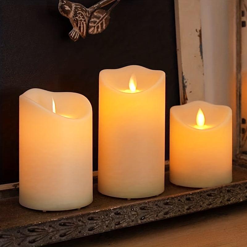 LED Flameless Tea Light Candle w/ Remote - Wedding Holiday Indoor/Outdoor