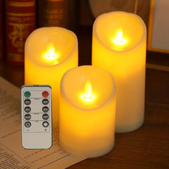 LED Flameless Tea Light Candle w/ Remote - Wedding Holiday Indoor/Outdoor