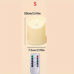 LED Flameless Tea Light Candle w/ Remote - Wedding Holiday Indoor/Outdoor