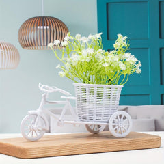 Artificial Flower Nostalgic Bike Garden Decoration