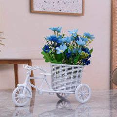Artificial Flower Nostalgic Bike Garden Decoration