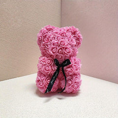 Rose Bear Pe Foam Simulation Flower Birthday Creative Gift Love Christmas