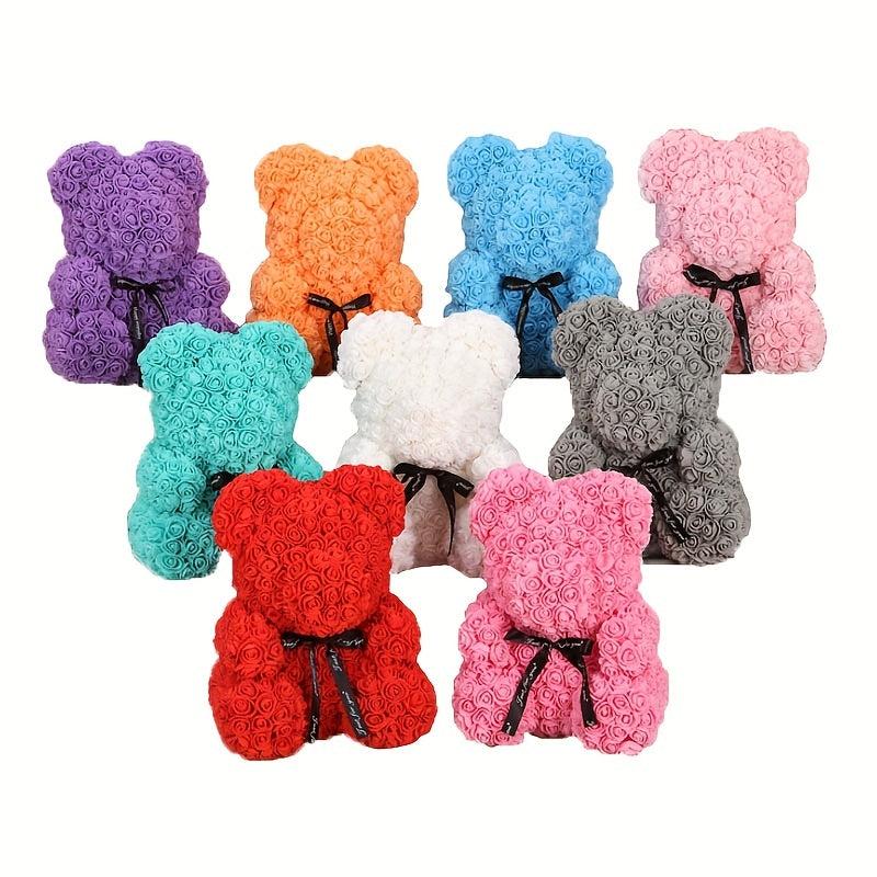 Rose Bear Pe Foam Simulation Flower Birthday Creative Gift Love Christmas