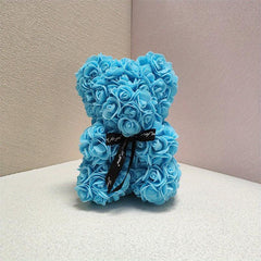 Rose Bear Pe Foam Simulation Flower Birthday Creative Gift Love Christmas