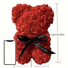 Rose Bear Pe Foam Simulation Flower Birthday Creative Gift Love Christmas