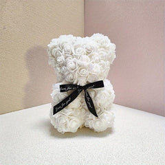 Rose Bear Pe Foam Simulation Flower Birthday Creative Gift Love Christmas