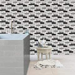 6pcs Waterproof Wall Tile Stickers for Bathroom Toilet Kitchen Living Room