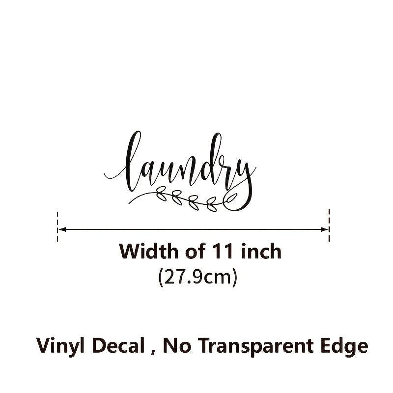 Laundry Door Sign Sticker Farmhouse Style Vinyl Wall Decals