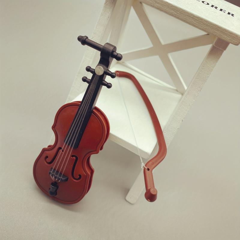 Mini Violin Decoration Ornaments Photography Props