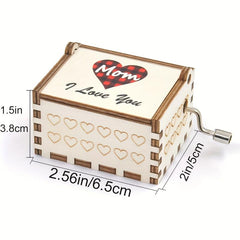Mom Music Box Mum Gift Mother Birthday Hand Crank Musical Box