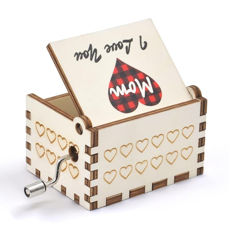 Mom Music Box Mum Gift Mother Birthday Hand Crank Musical Box