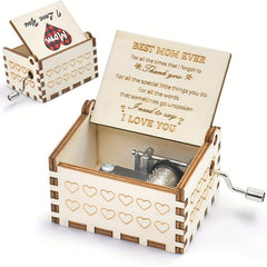 Mom Music Box Mum Gift Mother Birthday Hand Crank Musical Box