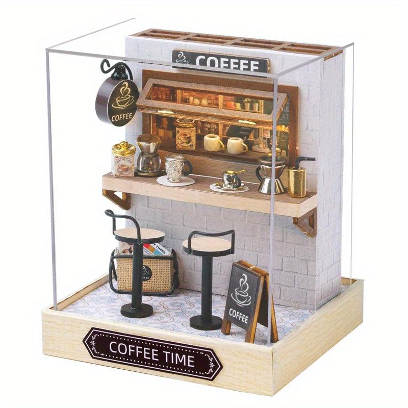 DIY Coffee Shop Home Decor Model Dollhouse Kit