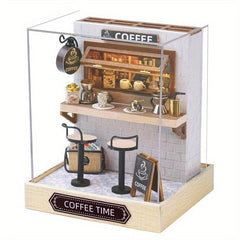 DIY Coffee Shop Home Decor Model Dollhouse Kit
