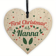 Wooden Sign Pendant First Christmas Wall Hanging Gift Decoration