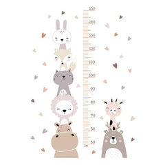 Cartoon Height Measurement Ruller Kids Room Height Chart Sticker