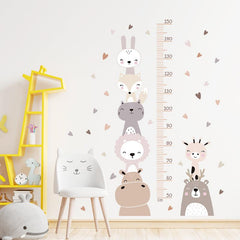 Cartoon Height Measurement Ruller Kids Room Height Chart Sticker