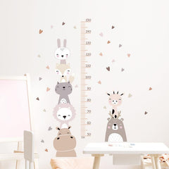 Cartoon Height Measurement Ruller Kids Room Height Chart Sticker