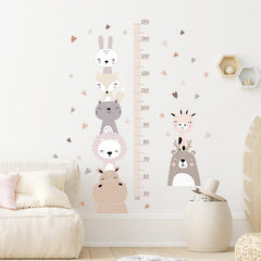 Cartoon Height Measurement Ruller Kids Room Height Chart Sticker
