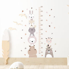 Cartoon Height Measurement Ruller Kids Room Height Chart Sticker