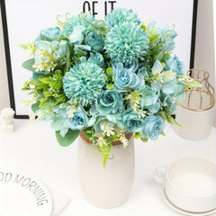 1pc Real Touch Artificial Rose Bouquet for Home Office Weddings