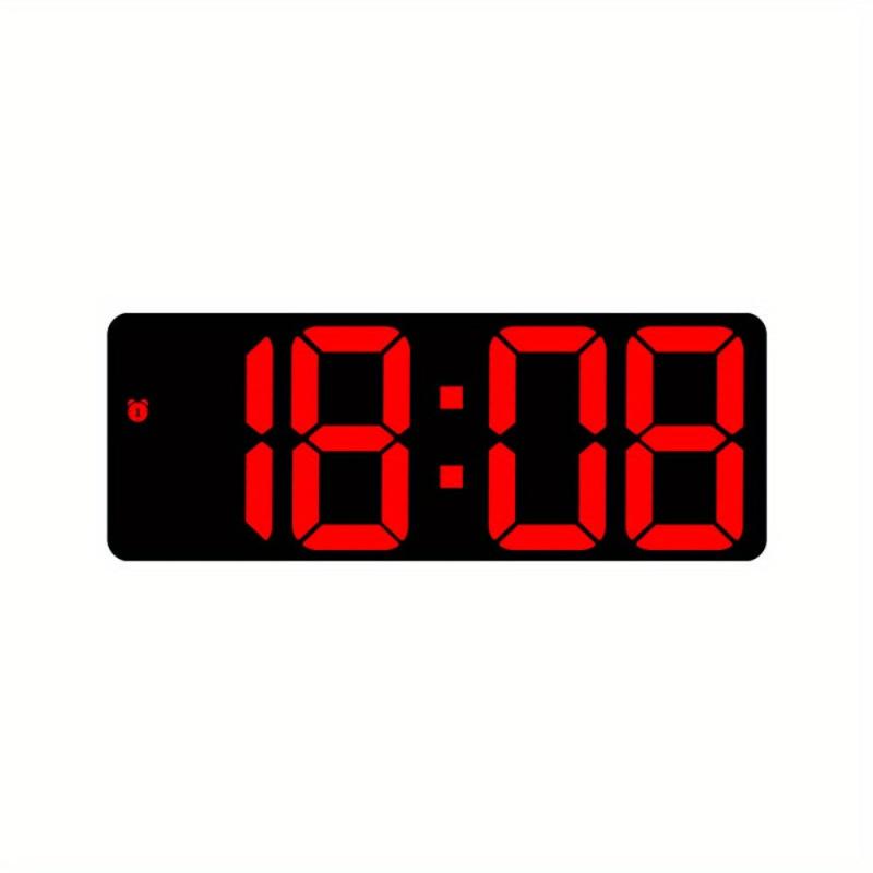 Voice Control Digital Alarm Clock Date TEMP Night Mode Snooze Table Clock