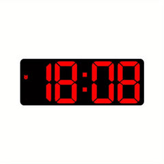 Voice Control Digital Alarm Clock Date TEMP Night Mode Snooze Table Clock