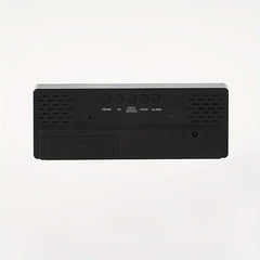 Voice Control Digital Alarm Clock Date TEMP Night Mode Snooze Table Clock