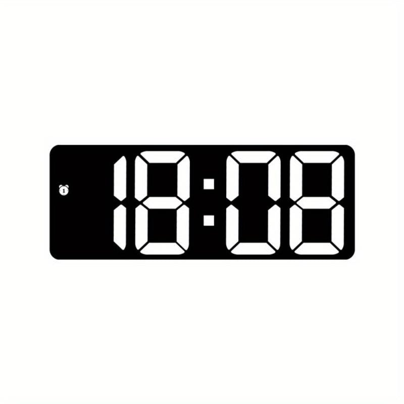Voice Control Digital Alarm Clock Date TEMP Night Mode Snooze Table Clock