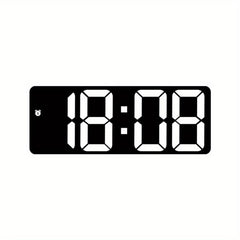 Voice Control Digital Alarm Clock Date TEMP Night Mode Snooze Table Clock