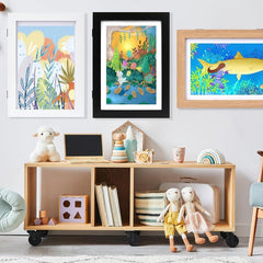Kids Art Frames A4 Front Opening Changeable Artwork Display Storage