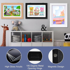 Kids Art Frames A4 Front Opening Changeable Artwork Display Storage