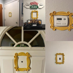 1pc Yellow Vintage Photo Frame Friends 22x18, Holiday Gift