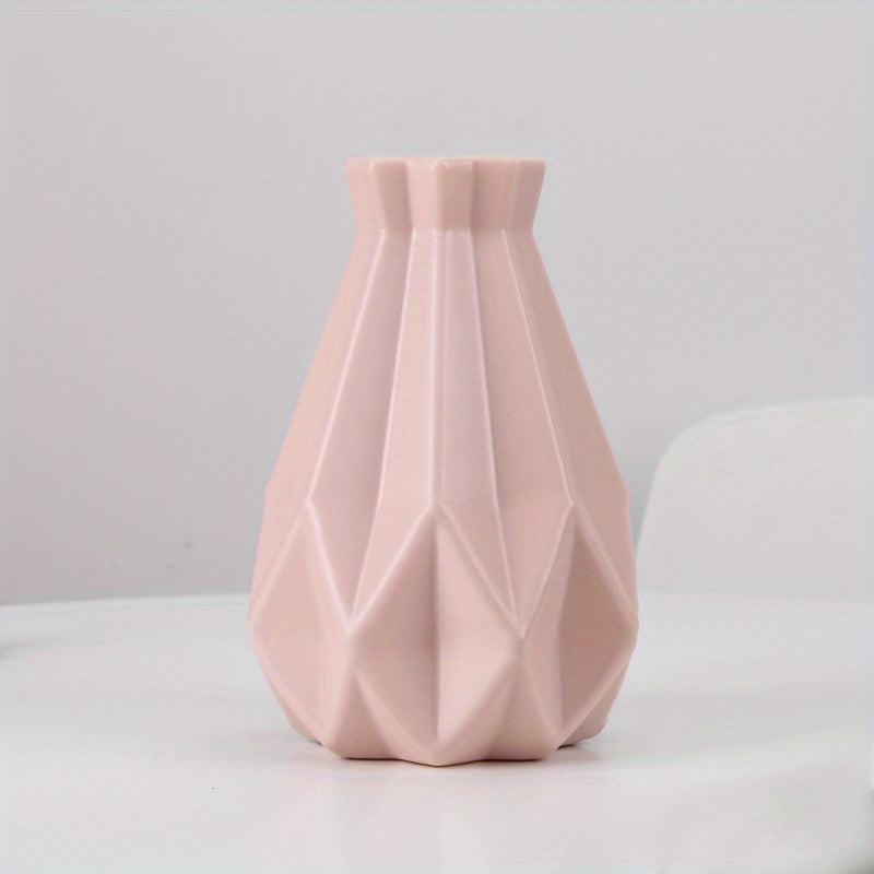 Nordic Plastic Vase Modern Style Flower Arrangement Vases Decor