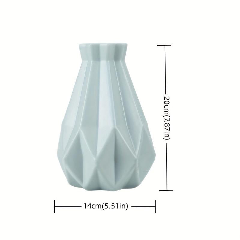 Nordic Plastic Vase Modern Style Flower Arrangement Vases Decor